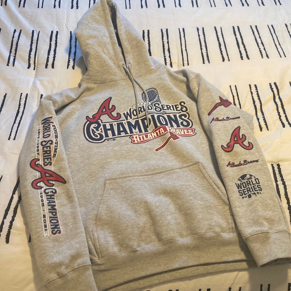 Atlanta Braves Fanatics World Series Championship Hoodie Size L